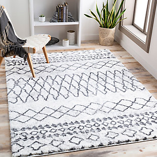 Home Accent Conway 6'7" x 9' Area Rug, Black/Gray, rollover