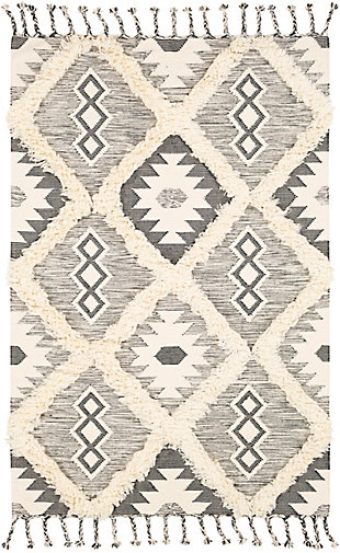 Home Accent Bevington 2' x 3' Accent Rug, Black/Gray, large