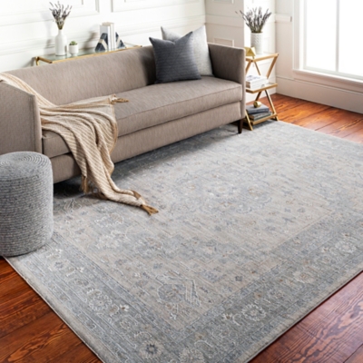 Home Accent Denker 5' x 7'5" Area Rug, Black/Gray, large