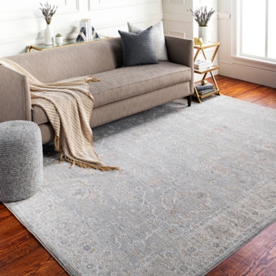 Home Accent Duckett 5' x 7'5" Area Rug, Black/Gray, large