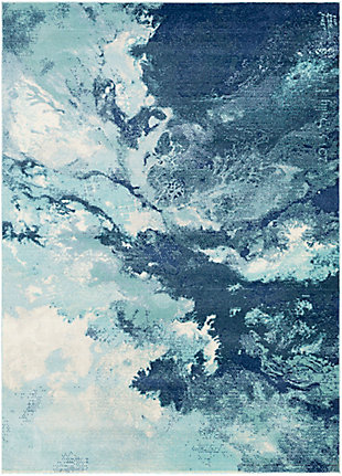 Home Accent Molly 5'3" X 7'3" Area Rug, Blue, large