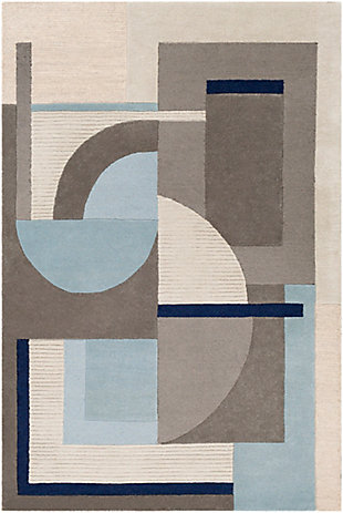 Home Accent Twellman 2' x 3' Accent Rug, Blue, large