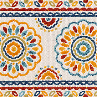 The Big Sur Collection features compelling global inspired designs brimming with elegance and grace. The perfect addition for any home, these pieces will add eclectic charm to any room. The meticulously woven construction of these pieces boasts durability and will provide natural charm into your decor space. Machine Woven | 100% Polypropylene | High/Low Textured Pile | Easy Care | Imported
