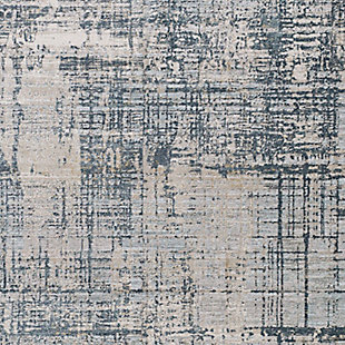 With a soft feel and stunning modern design, this rug is the perfect addition to any room. Its abstract pattern is woven in beautiful colors and features a subtle fringe detail only adds to the high end vintage feel. Woven in Turkey with a blend of polyester and polypropylene, this durable piece has a soft feel and will offer glamour and luxury to your floors.Machine Woven | 50% Polyester, 50% Polypropylene | Fringe Detail | Easy Care | Imported