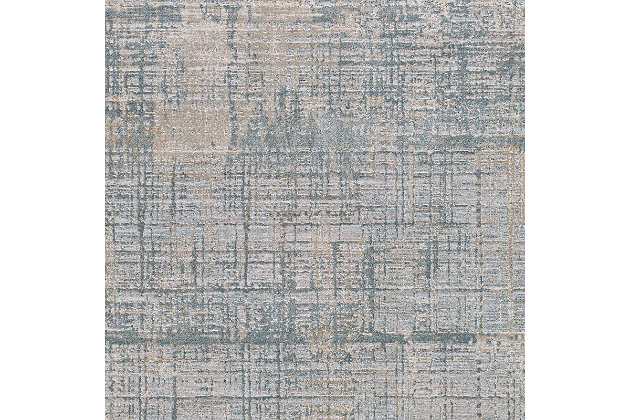 With a soft feel and stunning modern design, this rug is the perfect addition to any room. Its abstract pattern is woven in beautiful colors and features a subtle fringe detail only adds to the high end vintage feel. Woven in Turkey with a blend of polyester and polypropylene, this durable piece has a soft feel and will offer glamour and luxury to your floors.Machine Woven | 50% Polyester, 50% Polypropylene | Fringe Detail | Easy Care | Imported
