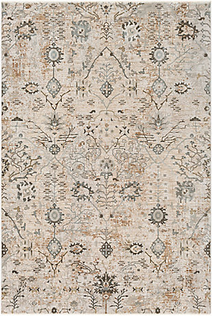 Home Accent Vaillancourt 6'7" x 9'6" Area Rug, Brown/Beige, large