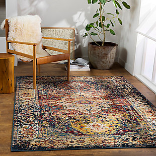 Home Accent Priestly 5'1" x 7'5" Area Rug, Blue, rollover