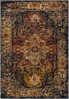 Home Accent Priestly 5'1" x 7'5" Area Rug, Blue, large