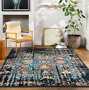 Home Accent Moctezuma 5'1" x 7'5" Area Rug, Blue, rollover