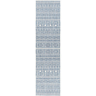 Surya Eagean 2'7" x 10' Runner Rug, Blue, large