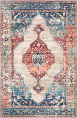 Home Accent Langden 2'6" x 4' Accent Rug, Blue, large