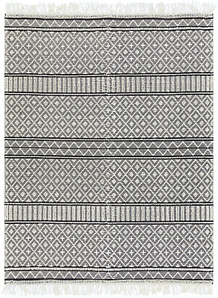 Home Accent Gory 8' x 10' Area Rug, Black/Gray, large