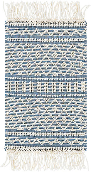 Home Accent Gory 6' x 9' Area Rug, Blue, large
