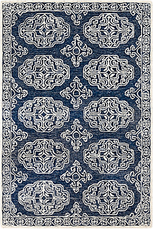 Home Accent Crago 5' x 7'6" Area Rug, Blue, large