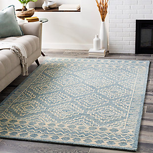 Home Accent Trowell 8' x 10' Area Rug, Blue, rollover
