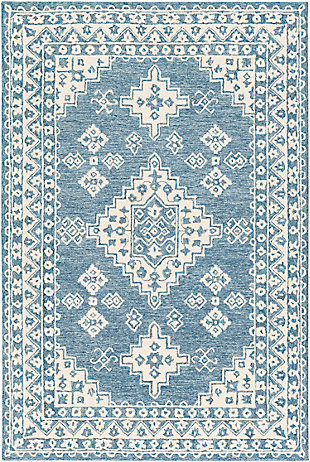 Home Accent Raborn 5' x 7'6" Area Rug, Blue, large