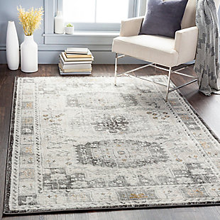 Home Accent Grimmer 2' x 2'11" Accent Rug, Brown/Beige, rollover