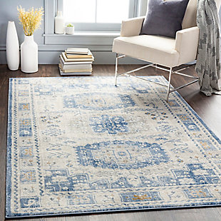 Home Accent Grimmer 5'3" x 7'3" Area Rug, Blue, rollover