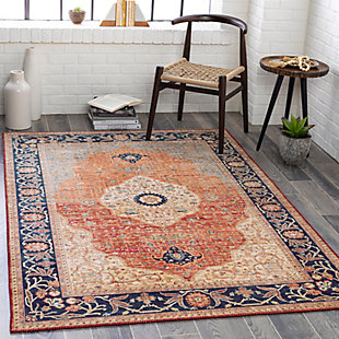 Home Accent Spalla 2'6" x 7'6" Runner Rug, Blue, rollover