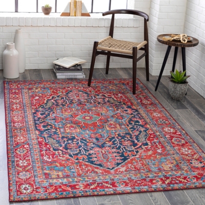 Home Accent Heger 5' x 7'6" Area Rug, Blue, rollover