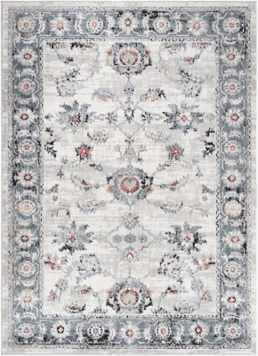 Home Accent Catrice 5'3" x 7'3" Area Rug, Black/Gray, large