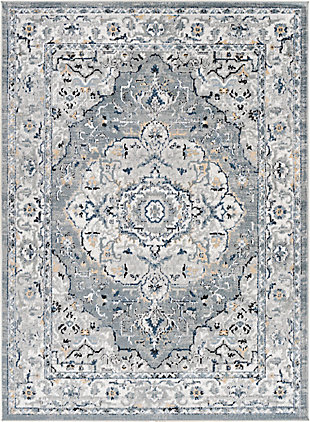 Home Accent Graciela 6'7" x 9' Area Rug, Black/Gray, large