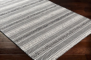 This piece seamlessly blends modern style with a global inspired design that brings a bohemian vibe to any room. Woven in Turkey with 100% cotton, this no pile rug showcases beautiful neutral colors that make it perfect for any space. Machine Woven | 100% Cotton | No Shedding | Easy Care | Imported
