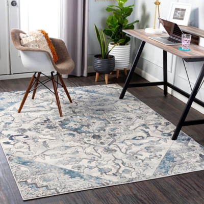 Home Accent Princess 5'3" x 7'3" Area Rug, Blue, rollover