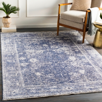 Home Accent Ruthann 5' x 8'2" Area Rug, Blue, large