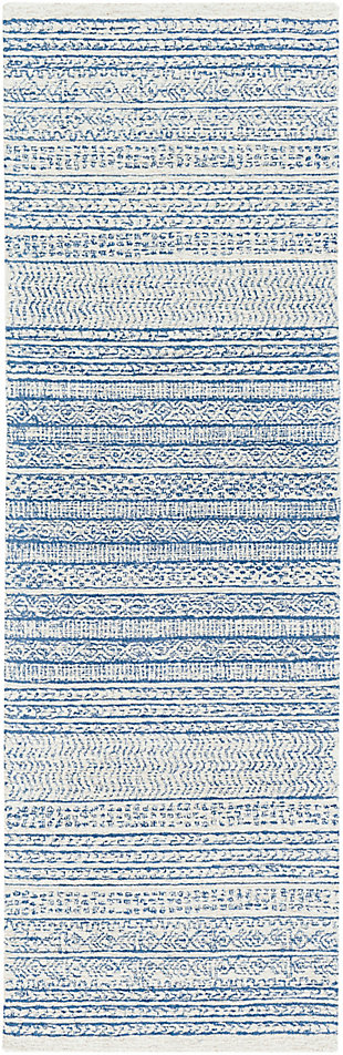 Home Accent Hilary 2'6" x 8' Runner Rug, Blue, large
