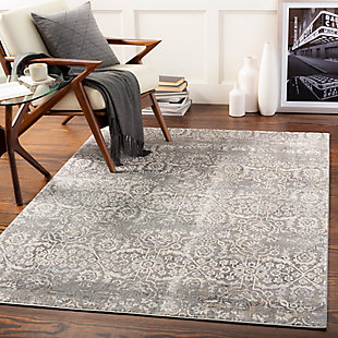 Home Accent Baylor 5' x 7'3" Area Rug, Black/Gray, rollover