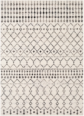 Surya Pisa 5' x 7' Area Rug, Black/Gray, large