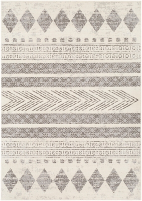 Surya Pisa 5' x 7' Area Rug, Black/Gray, large