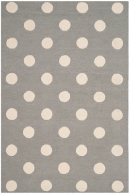 Rectangular 4' x 6' Rug, Gray, rollover