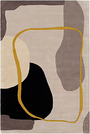With its bold, abstract pattern woven with modern colors, this rug is the perfect on trend update for any space. Hand Tufted in India with 100% wool, it features a hand carved, high-low texture that adds drama and depth while offering a unique flair. This contemporary piece is sure to be the standout piece in any room. Hand Tufted | 100% Wool | Hand Carved | Minimal Shedding | Imported