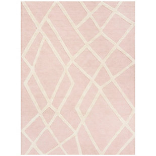 Rectangular 5' x 7' Rug, Pink, large