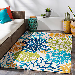 With its modern design and beautifully hand hooked texture, this rug is perfect for any space - indoor or out. Woven by hand with polypropylene, this rug is safe for outdoor use but its high quality look and feel makes it an impressive piece for any room inside as well. Pick up this piece today for your living room, kitchen, kid's room, patio, or anywhere your heart desires. Hand Hooked | 100% Polypropylene | Looped | Easy Care | Imported