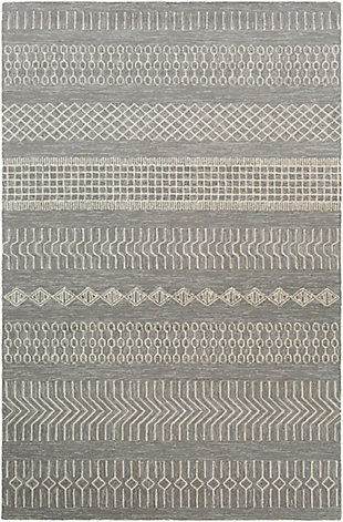 Home Accent Nery 2' x 3' Accent Rug, Black/Gray, large