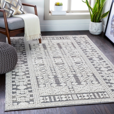 Surya Ariana Indoor/Outdoor Pattern Rug, Gray, large