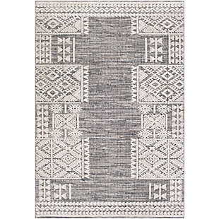 Home Accent Abdul 5'3" x 7'3" Area Rug, Black/Gray, large