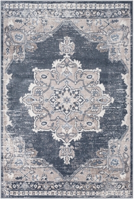 Surya St 5'2" x 7' Area Rug, Blue, large