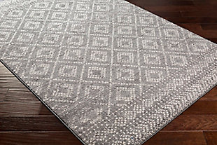 The Sunderland Collection features compelling global inspired designs brimming with elegance and grace. The perfect addition for any home, these pieces will add eclectic charm to any room. The meticulously woven construction of these pieces boasts durability and will provide natural charm into your decor space. Machine Woven | 100% Polypropylene | Easy Care | No Shedding | Imported
