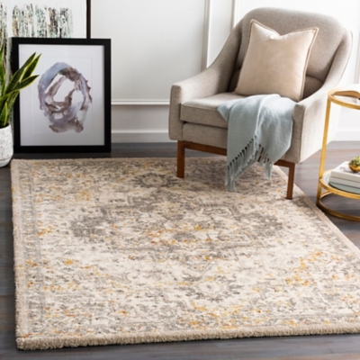 Home Accent Downer 4'3" x 5'7" Accent Rug, Metallic, large