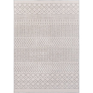 The Veranda Collection features compelling global inspired designs brimming with elegance and grace. The perfect addition for any home, these pieces will add eclectic charm to any room. The meticulously woven construction of these pieces boasts durability and will provide natural charm into your decor space. Machine Woven | 100% Polypropylene | Easy Care | No Shedding | Imported