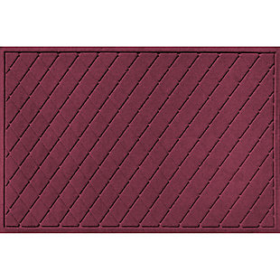 Home Accents Waterhog Argyle 3' x 5' Doormat, Bordeaux, large