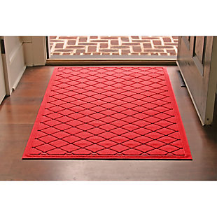 Waterhog Argyle 3' x 5' Doormat, Red, rollover