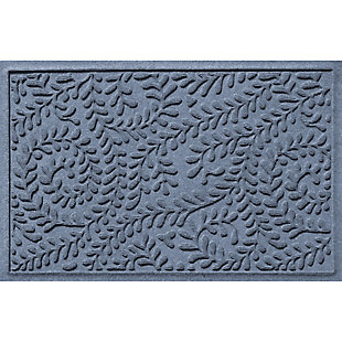 Waterhog Boxwood 2' x 3' Doormat, Bluestone, large
