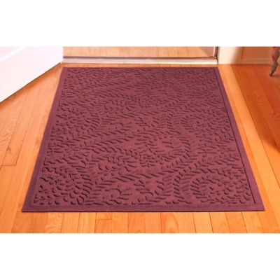 Waterhog Boxwood 3' x 5' Doormat, Bordeaux, large