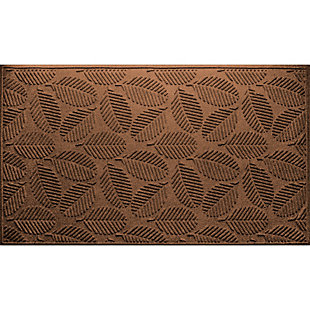 Waterhog Deanna 3' x 5' Doormat, Dark Brown, large