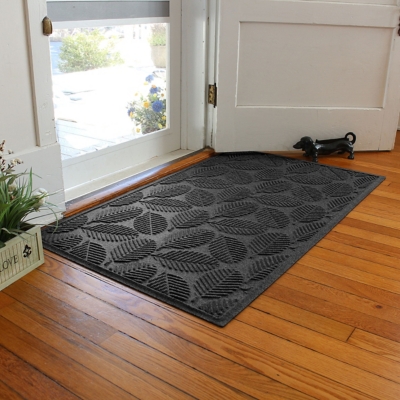 Waterhog Deanna 3' x 5' Doormat, Charcoal, large